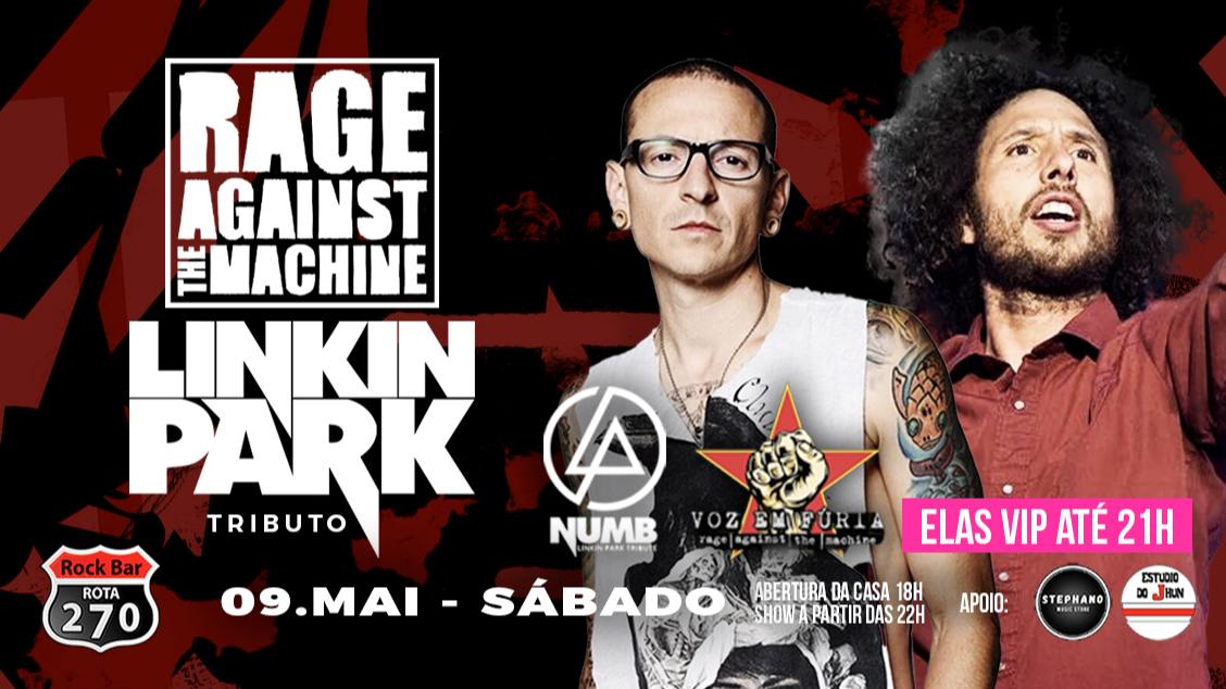 Imagem do evento RAGE AGAINST THE MACHINE TRIBUTO E LINKIN PARK TRIBUTO NO ROTA