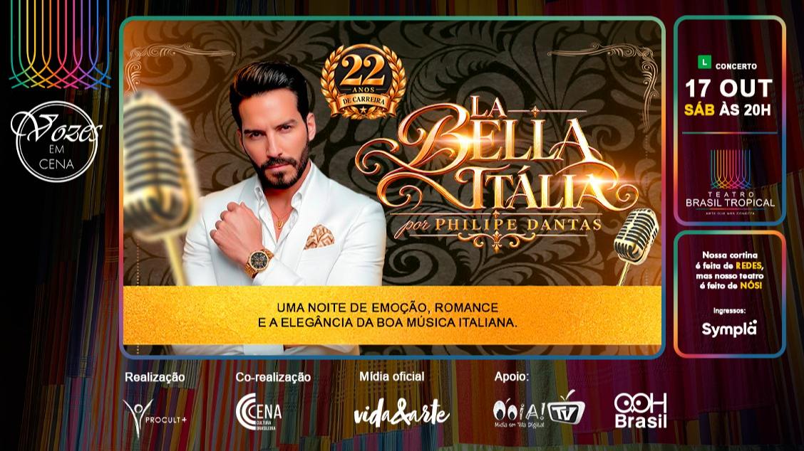 Imagem do evento La Belle Itália por Philipe Dantas: Uma Noite de Emoção, Romance e Elegância