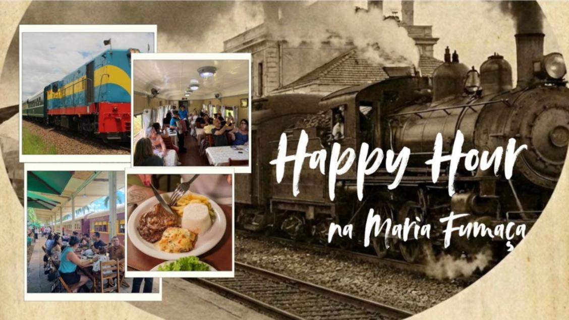 Passeando de Trem Happy Hour + Degustação + Almoço Inclusos