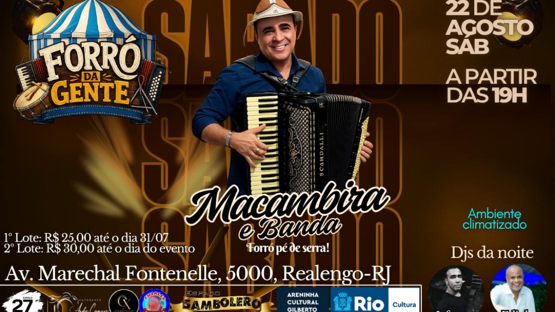 FORRÓ DA GENTE - MACAMBIRA E BANDA - Rio de Janeiro, RJ