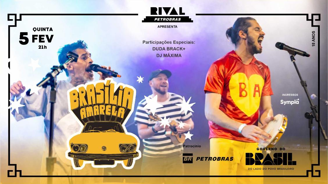 Imagem do evento ENSAIO DO BLOCO BRASÍLIA AMARELA – CARNAVAL 2026  PARTICIPAÇÃO: DUDA BRACK   