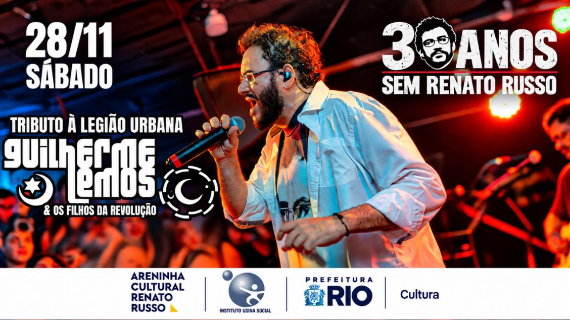 Imagem do evento Tributo à Legião Urbana - Guilherme Lemos e os Filhos da Revolução