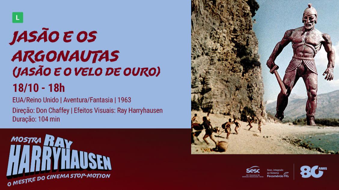 Imagem da fonte — MOSTRA RAY HARRYHAUSEN – O MESTRE DO CINEMA STOP-MOTION: JASÃO E OS ARGONAUTAS (JASÃO E O VELO DE OURO)
