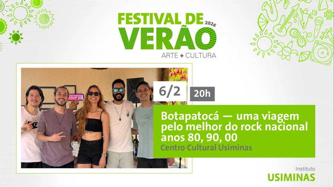 Imagem do evento FESTIVAL DE VERÃO 2026 - BOTAPATOCÁ - UMA VIAGEM PELO MELHOR DO ROCK NACIONAL ANOS 80,90 E 00