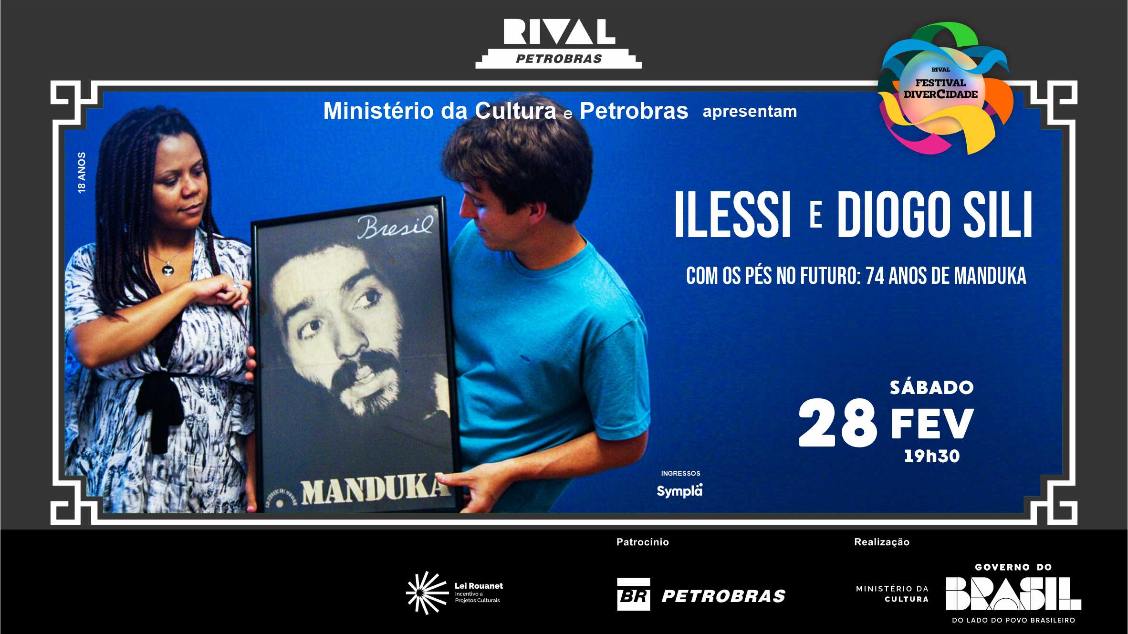 Imagem do evento ILESSI E DIOGO SILI NO SHOW “COM OS PÉS NO FUTURO: 74 ANOS DE MANDUKA”