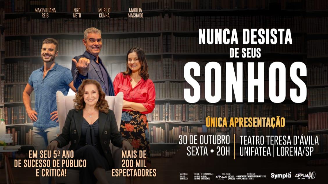Imagem do evento Nunca Desista de Seus Sonhos  Lorena/SP