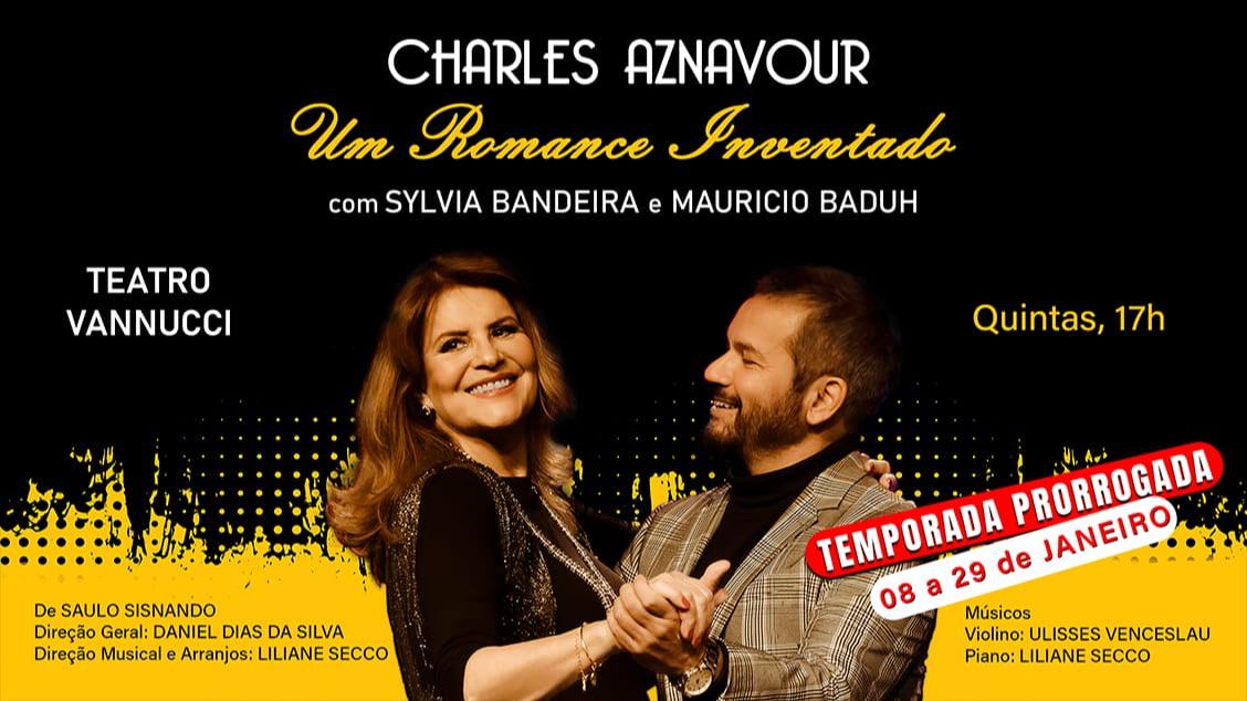 Imagem do evento Charles Aznavour - Um Romance Inventado’  Sylvia Bandeira e Mauricio Baduh 