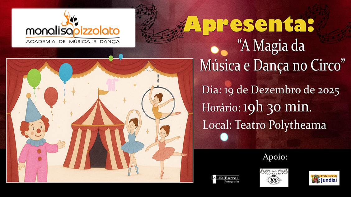 Imagem do evento VITRINE DA DANÇA  A MAGIA DA MUSICA E DANÇA NO CIRCO 