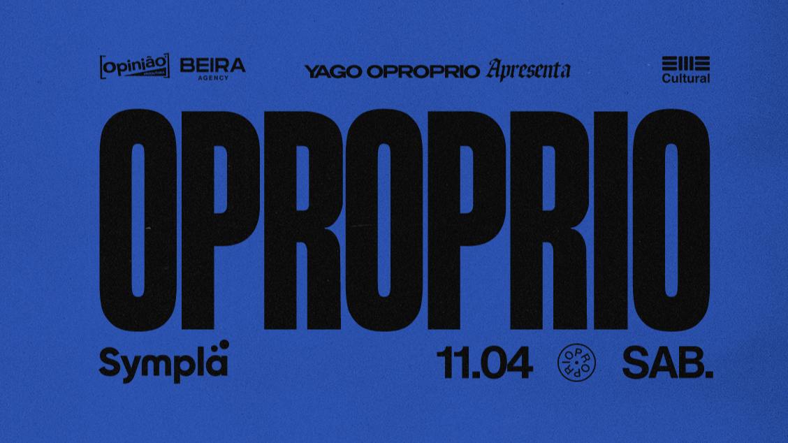 Imagem do evento YAGO OPROPRIO - 11/04/26