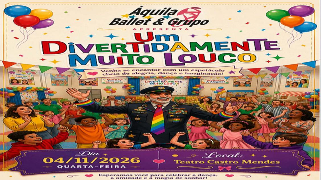 Imagem da fonte — UM DIVERTIDAMENTE MUITO LOUCO - AQUILA BALLET 2026