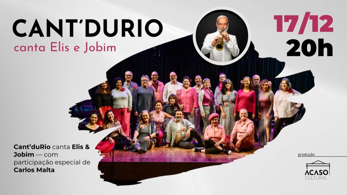 Imagem do evento Cant’duRio canta Elis e Jobim – com Carlos Malta