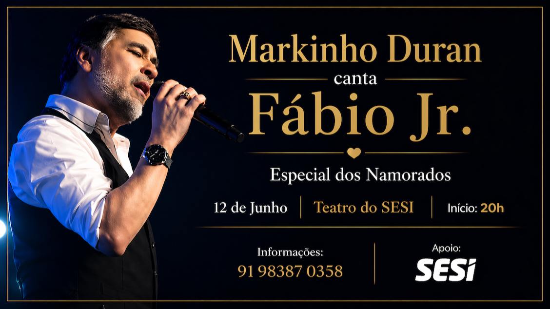 Imagem do evento Markinho Duran canta Fábio Jr. - Especial dos Namorados