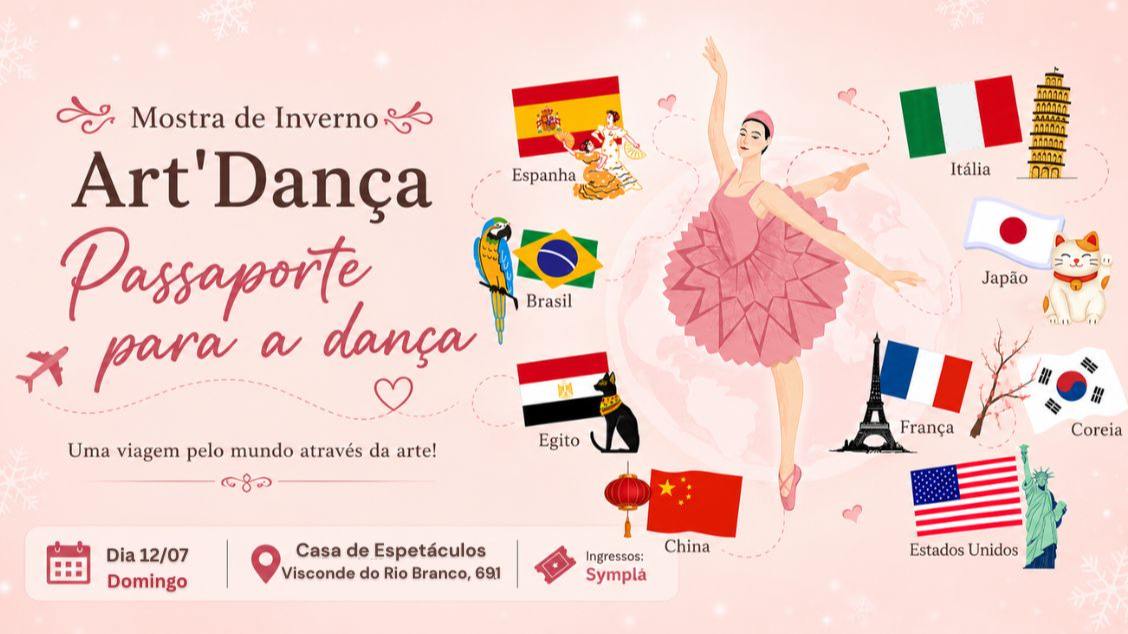 Imagem do evento Mostra de inverno Art' Dança Passaporte para a dança - 2° Sessão
