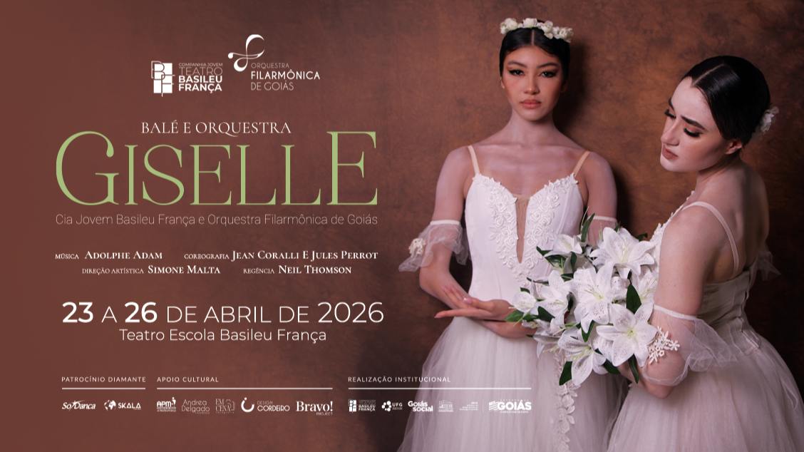 Imagem do evento GISELLE - BALÉ E ORQUESTRA - CIA JOVEM BASILEU FRANÇA & ORQUESTRA FILARMÔNICA DE GOIÁS