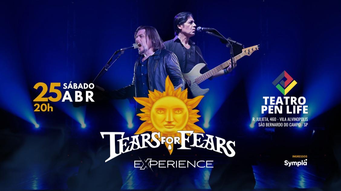 Imagem do evento TEARS FOR FEARS  25 abril  Sáb 20h