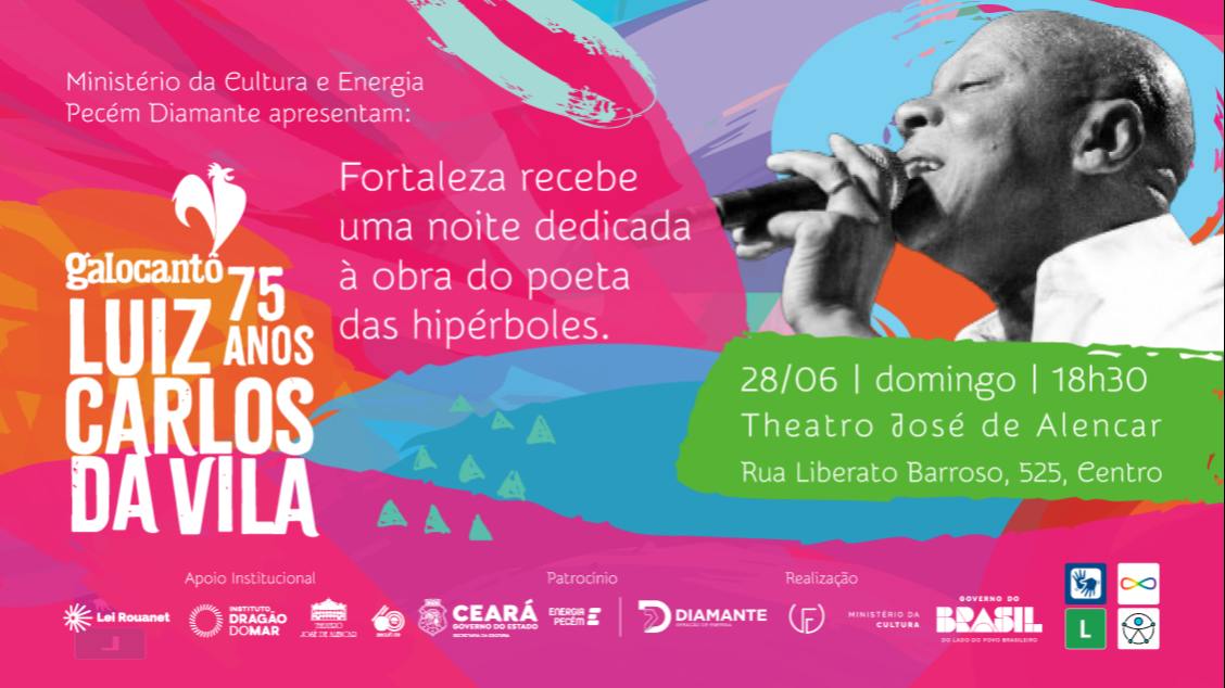 Imagem do evento Galocantô canta 75 anos Luiz Carlos da Vila 