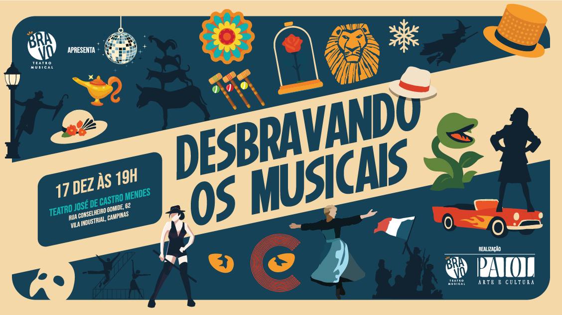 Imagem do evento DESBRAVANDO OS MUSICAIS - PAIOL PRODUÇÕES ARTISTICAS