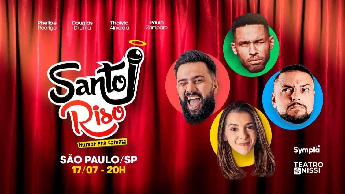 Imagem do evento Santo Riso em São Paulo - Humor para a família