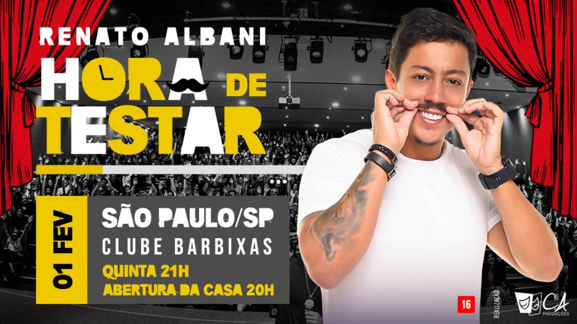 Renato Albani - Hora de Testar em São Paulo