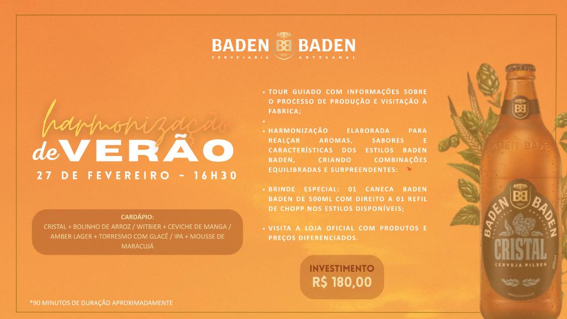 Imagem do evento Tour Harmonizado de Verão