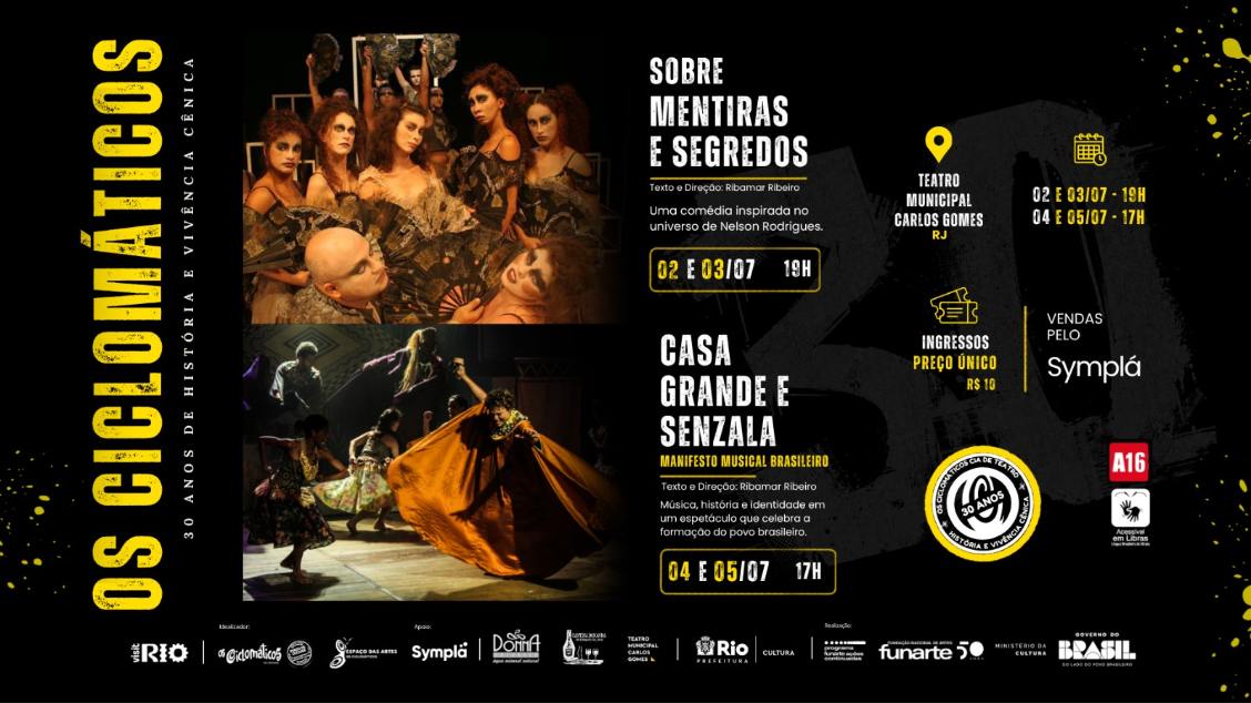 Imagem do evento Os Ciclomáticos - 30 anos de história e vivência cênica