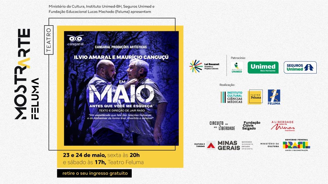 Banner MostrArte Feluma - Maio, antes que você me esqueça