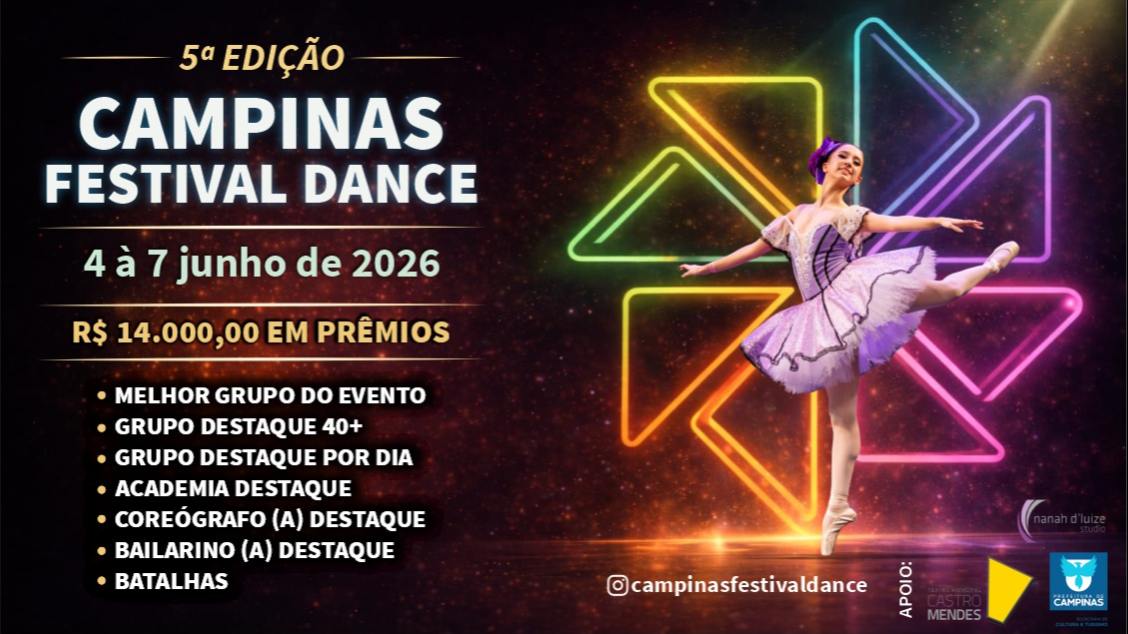 Imagem do evento CAMPINAS FESTIVAL DANCE - 5ª EDIÇÃO