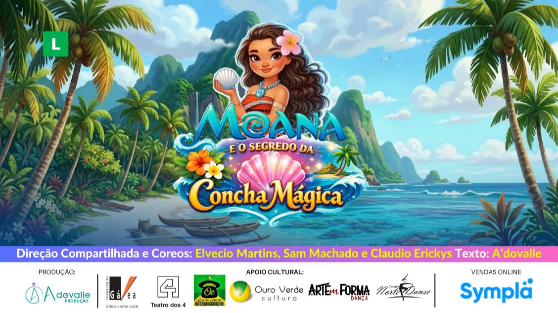 MOANA E O SEGREDO DA CONCHA MÁGICA