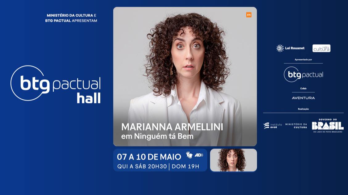 Imagem do evento Marianna Armellini em Ninguém Tá Bem.