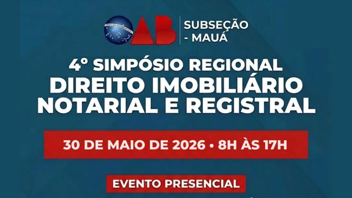 Imagem do evento 4º SIMPÓSIO DO DIREITO IMOBILIÁRIO, NOTARIAL E REGISTRAL