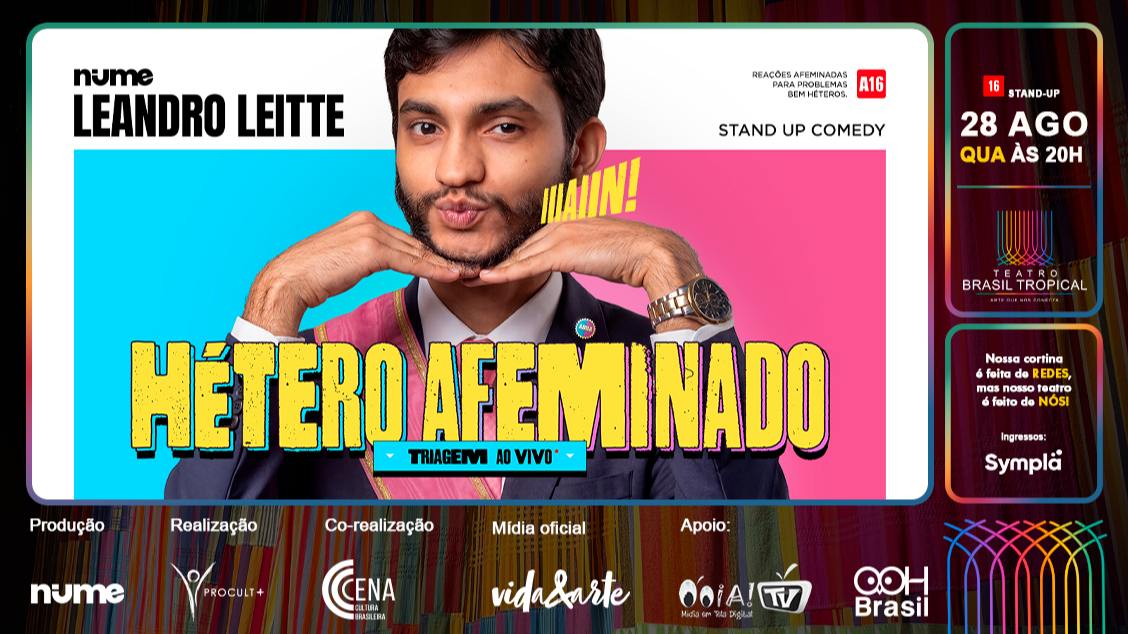 Imagem do evento Leandro Leitte em Hétero Afeminado  Fortaleza - CE