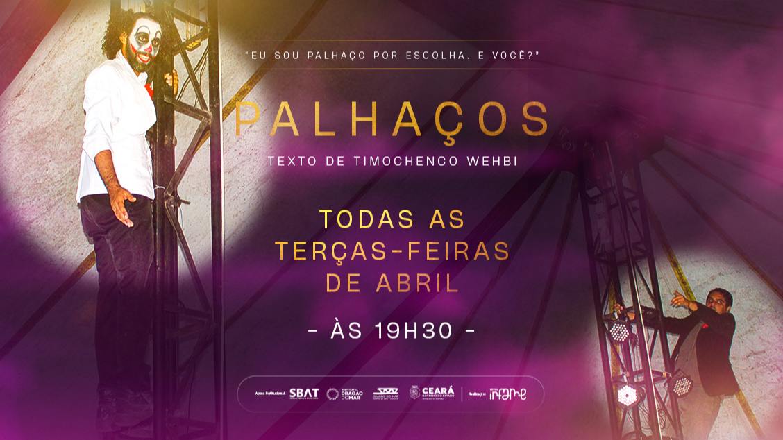Imagem do evento PALHAÇOS (TEATRO DA TERÇA)