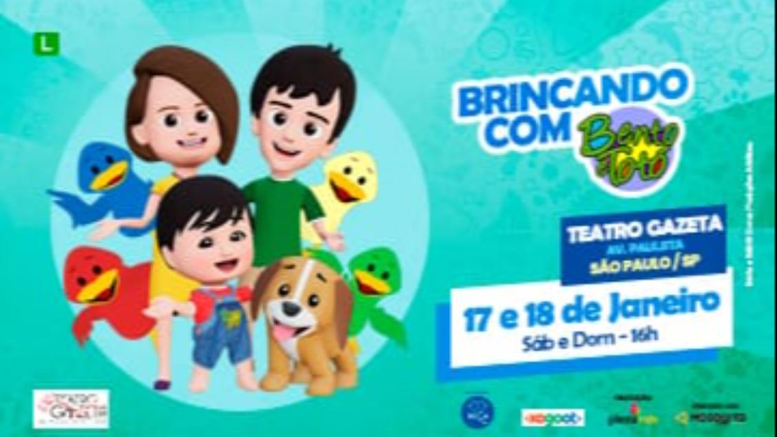 Imagem do evento Brincando com o Bento e Totó  17 e 18 Janeiro  Sáb, e Dom. 16h