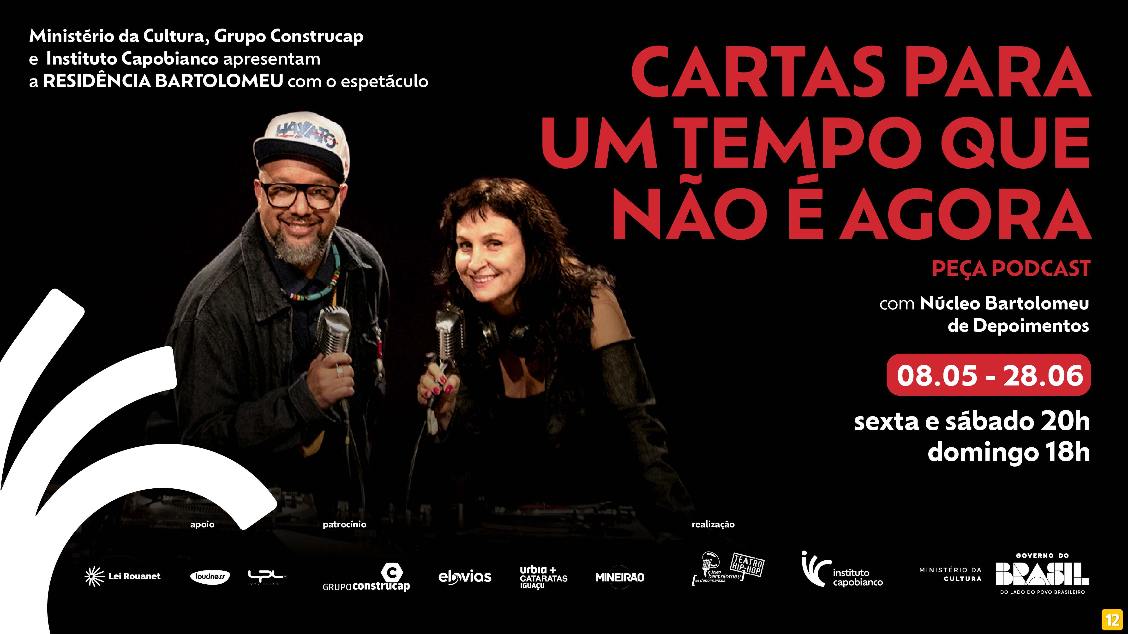 Imagem do evento CARTAS PARA UM TEMPO QUE NÃO É AGORA - Peça Podcast