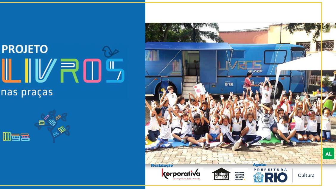 Onibus Biblioteca Livro nas Praças