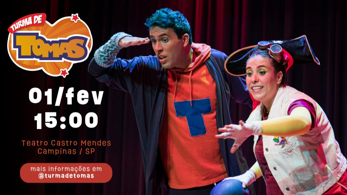 Imagem do evento AS AVENTURAS DE TOMAS - CAMPANHA DE POPULARIZAÇÃO DO TEATRO 2026