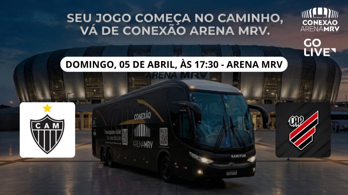 Imagem do evento TRANSFER  ATLÉTICO X ATHLETICO 05/04  CONEXÃO ARENA MRV