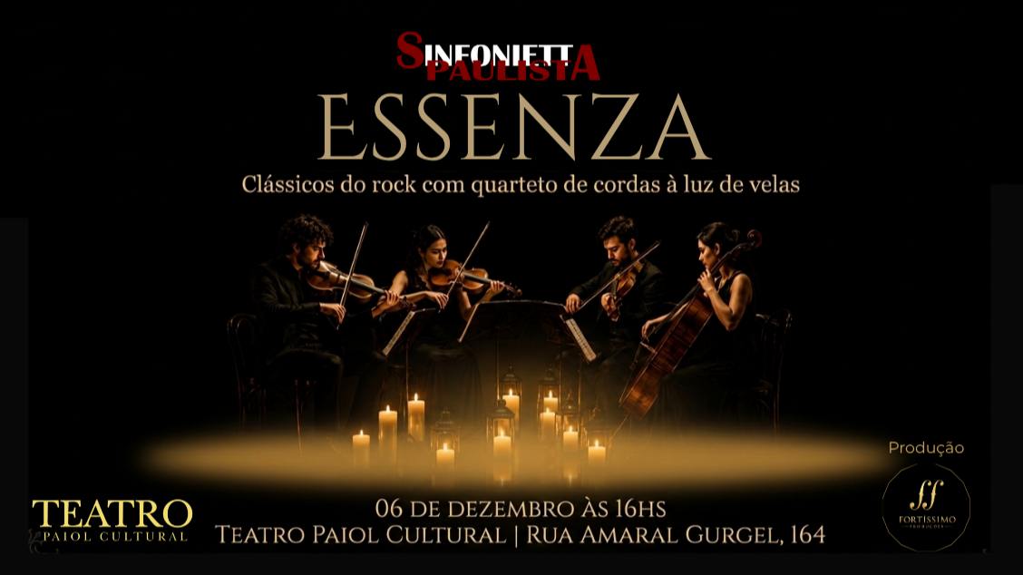 Imagem da fonte — ESSENZA - Clássicos do rock com quarteto de cordas à luz de velas