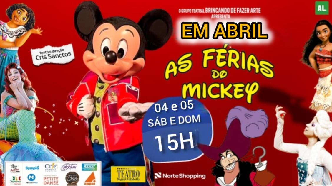 As Férias do Mickey -  em abril