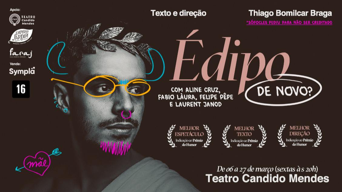 Édipo de Novo? em Rio de Janeiro - Aline Cruz + Fabio Lãura + Felipe Pépe + Laurent Janod