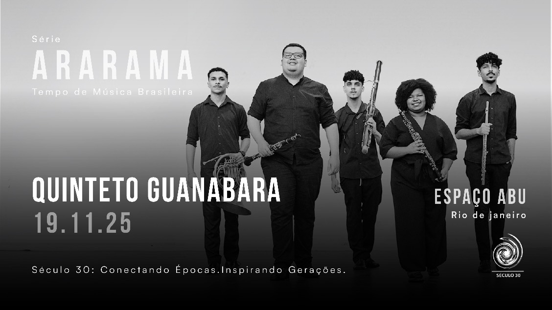 Imagem do evento Série Ararama: Tempo de Música Brasileira  Quinteto Guanabara