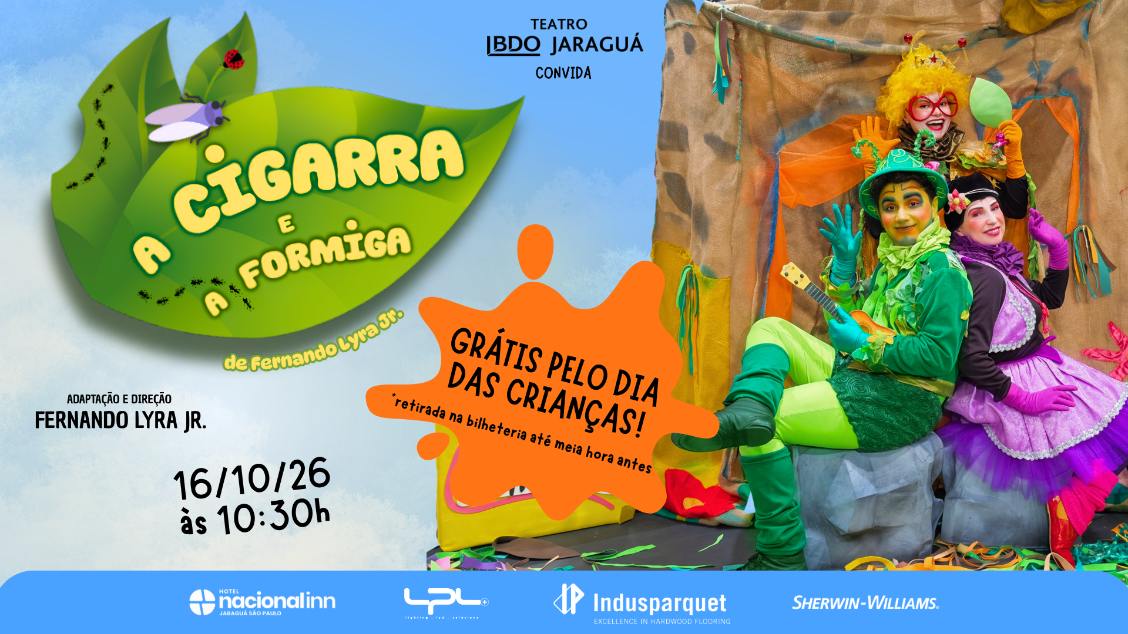Source image — A CIGARRA E A FORMIGA - musical infantil especial Dia das Crianças