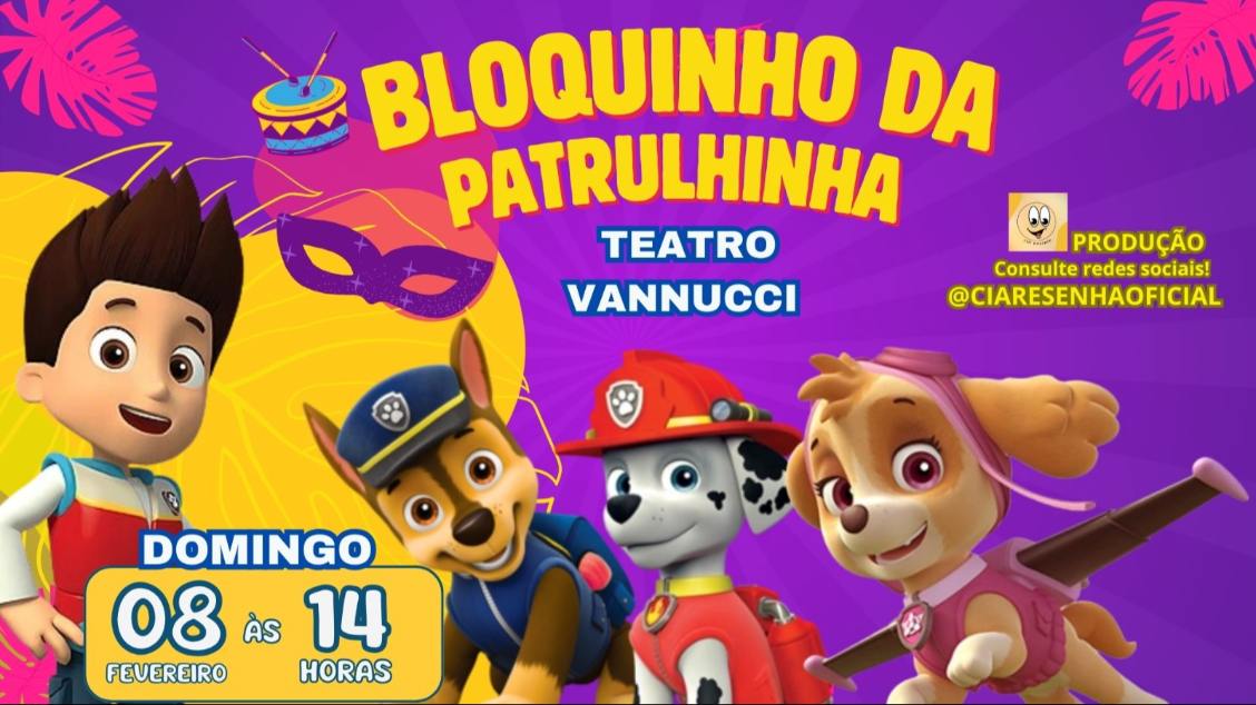 Imagem do evento BLOQUINHO DA PATRULHINHA 