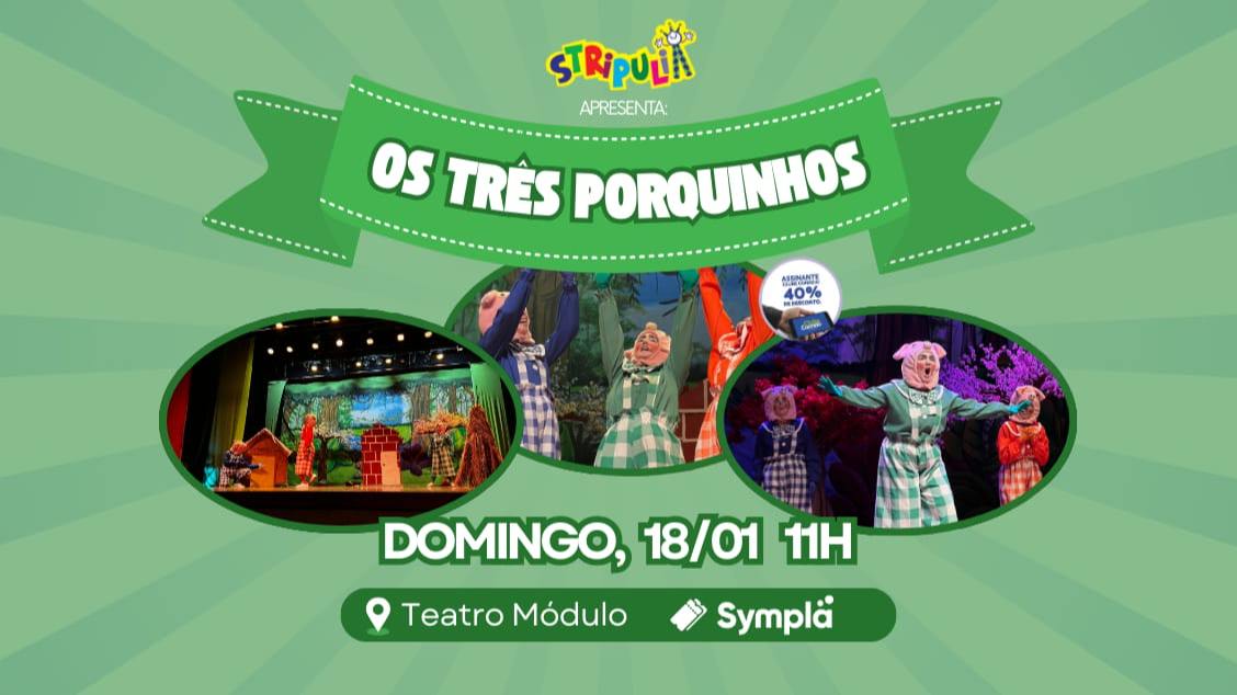 Imagem do evento Os Três Porquinhos