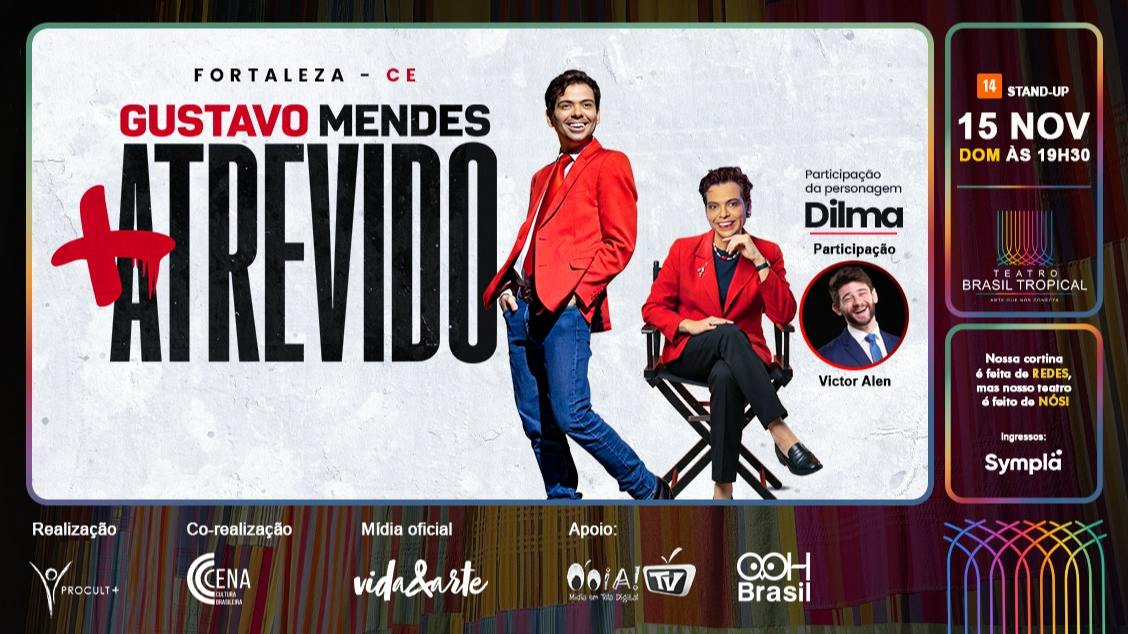 Imagem do evento Gustavo Mendes 'Mais Atrevido' - em Fortaleza