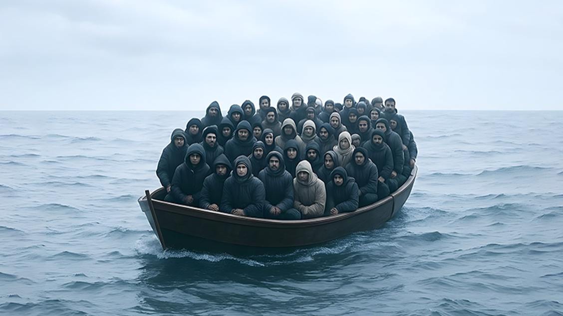 Banner Migraaaantes - tem gente demais nessa merda de barco