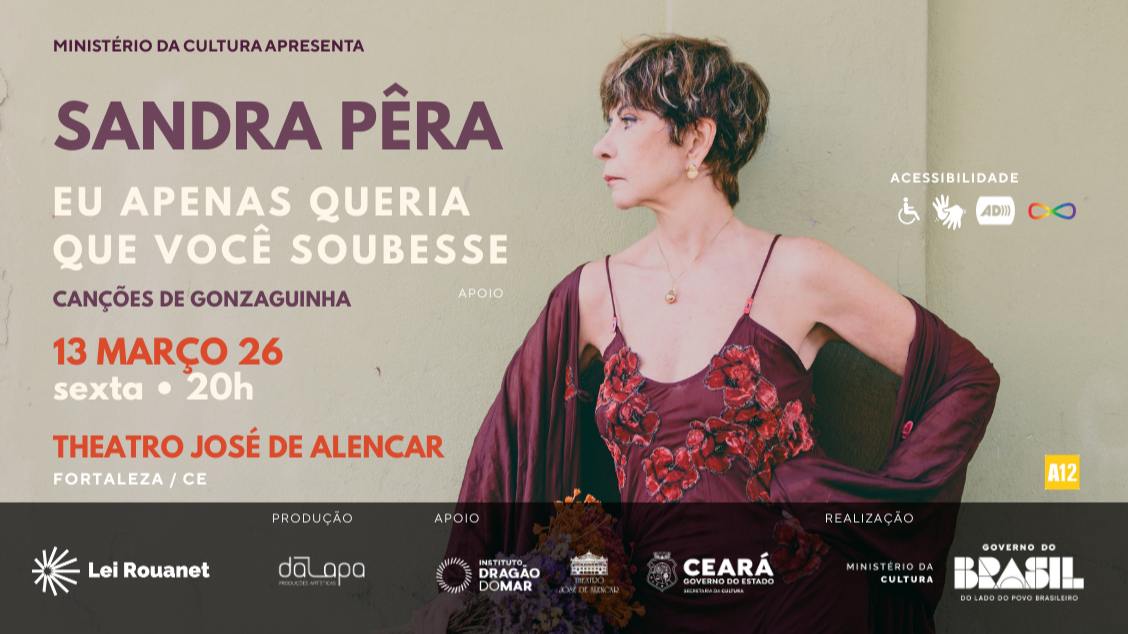Imagem do evento Sandra Pêra - Interpreta Gonzaguinha