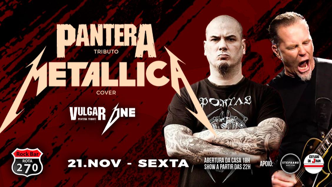 Imagem do evento METALLICA COVER E PANTERA TRIBUTO NO ROTA