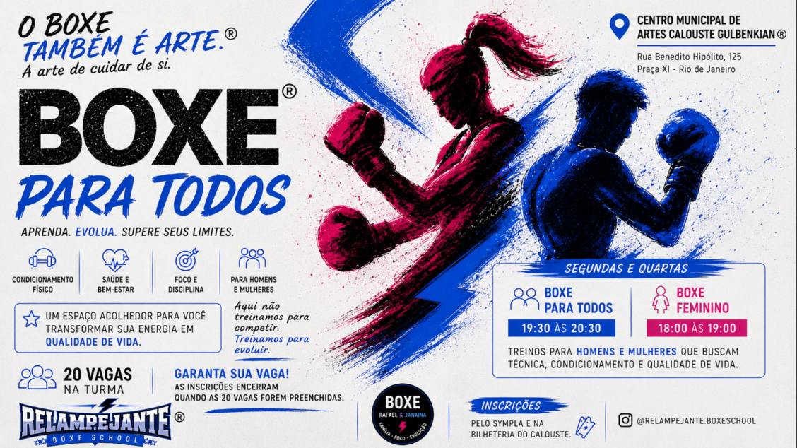Imagem do evento Aulas de Boxe para todos (masculino e feminino)