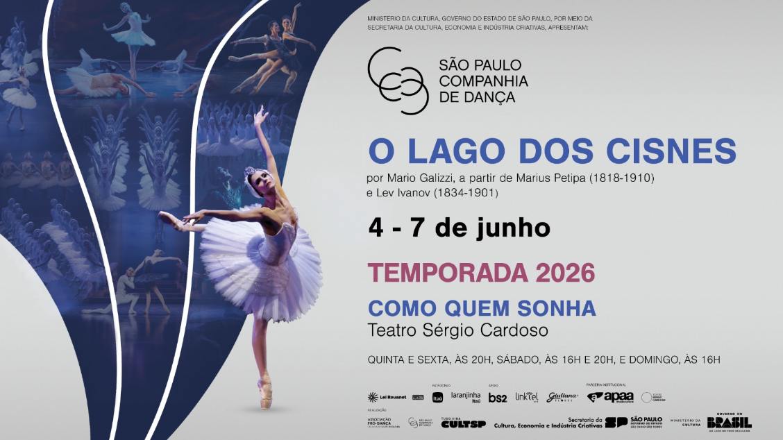 São Paulo Companhia de Dança Apresenta “O Lago dos Cisnes” em São Paulo - São Paulo Companhia de Dança